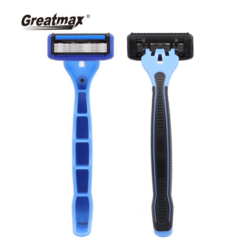 6+1 Trimmer Blade razor set men advanced Custom Stainless Steel Seven Blade Face Razors mens Razor 7