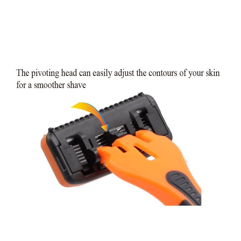 6+1 Trimmer Blade razor set men advanced Custom Stainless Steel Seven Blade Face Razors mens Razor 7