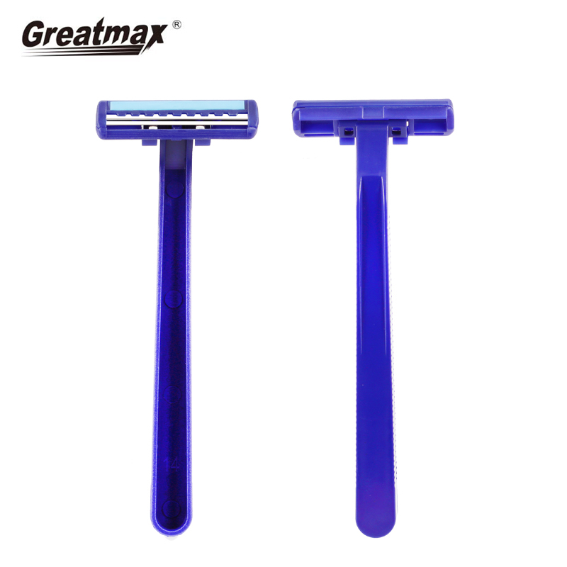 Back shaver mens shaving blade razor twin blade fixed head Disposable razor