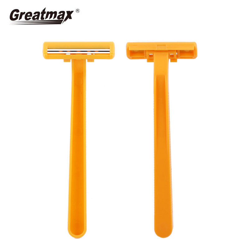 Back shaver mens shaving blade razor twin blade fixed head Disposable razor