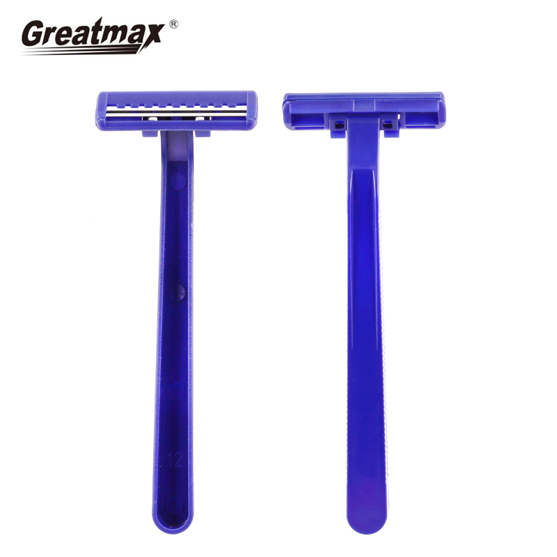 Back shaver mens shaving blade razor twin blade fixed head Disposable razor