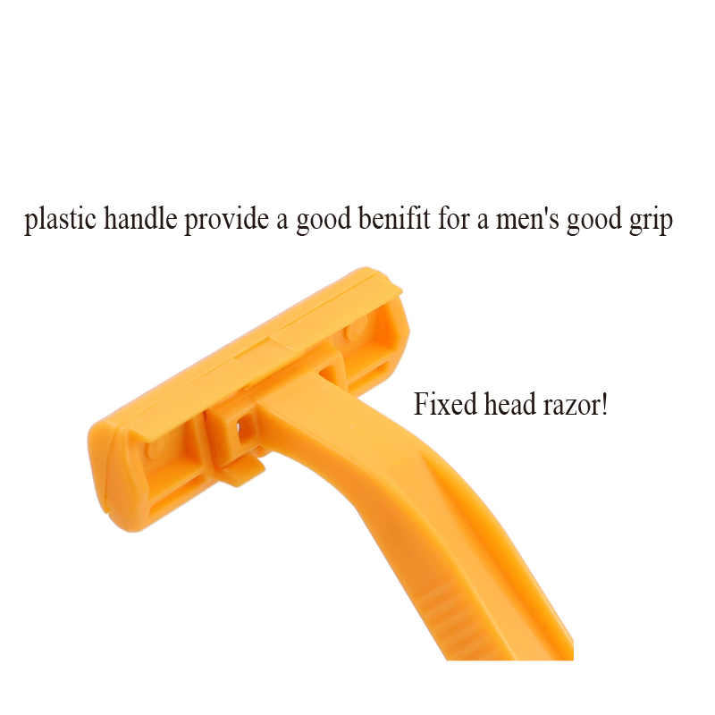 Back shaver mens shaving blade razor twin blade fixed head Disposable razor
