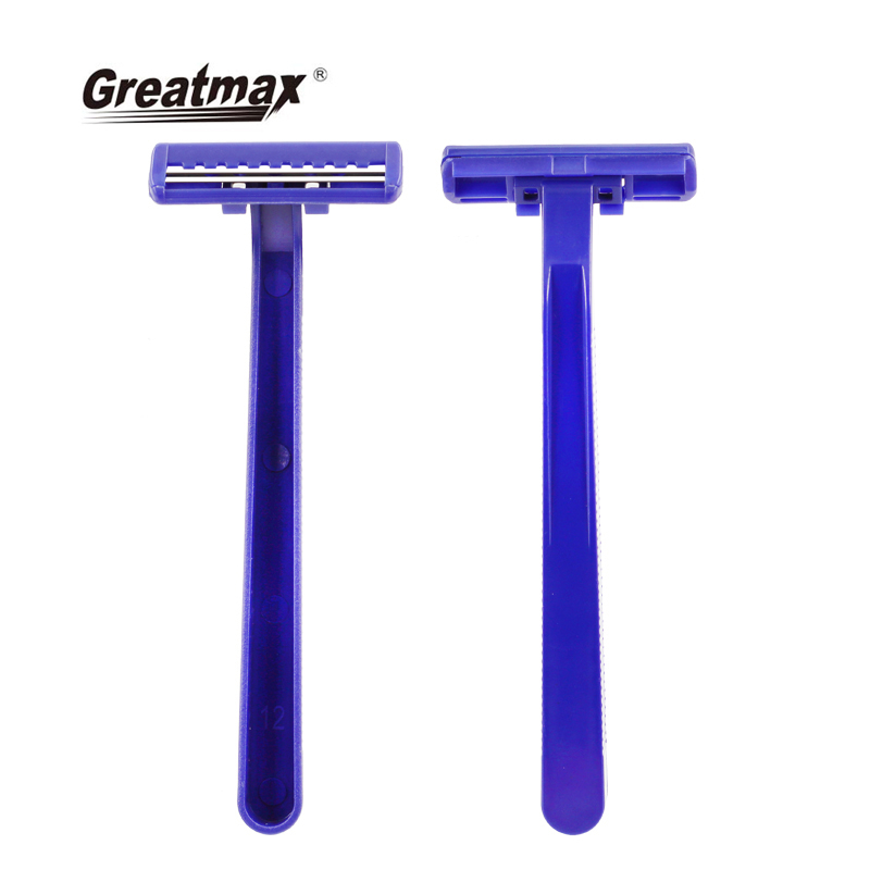 Back shaver mens shaving blade razor twin blade fixed head Disposable razor