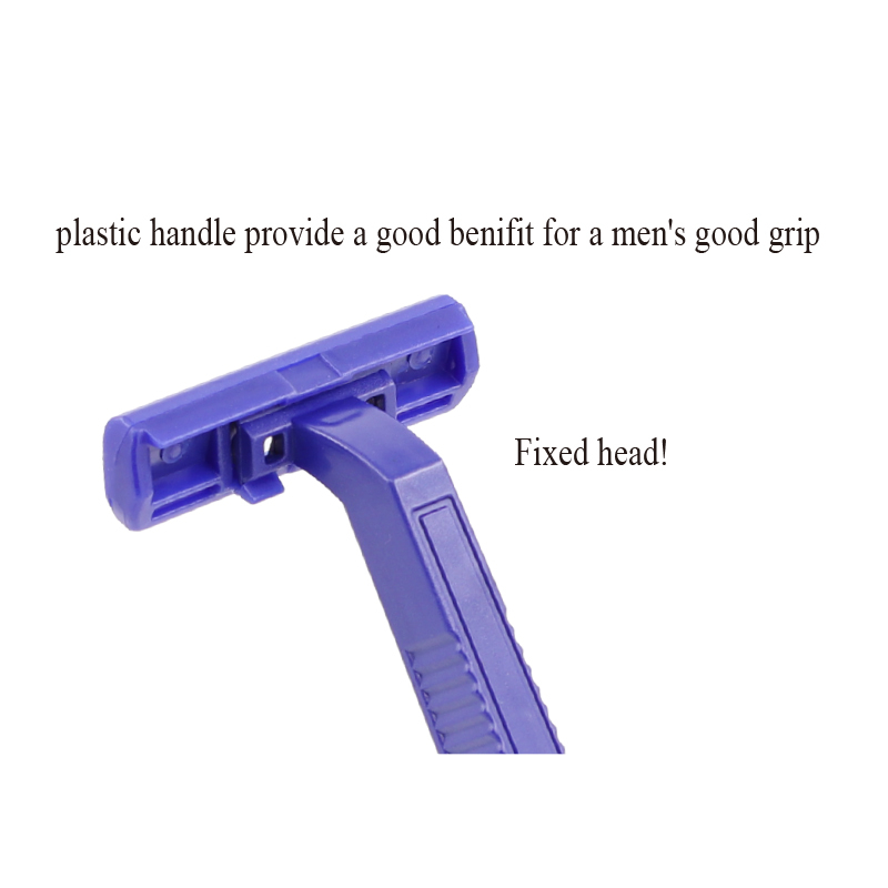 Hotel shaver mens razor blades shaving knife twin blade Razor men's plastic handle Two Blade razor