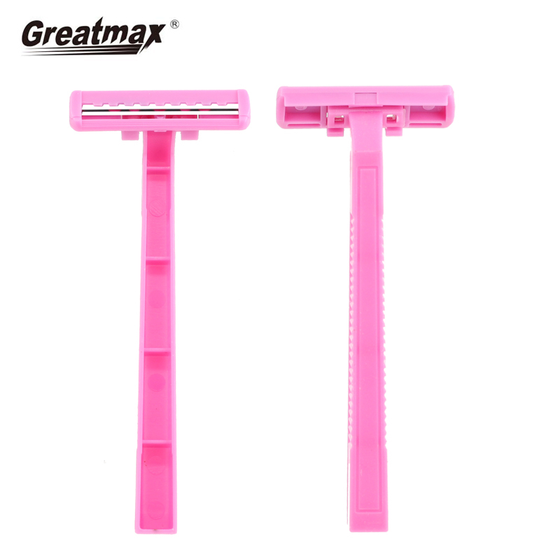 Hotel shaver mens razor blades shaving knife twin blade Razor men's plastic handle Two Blade razor