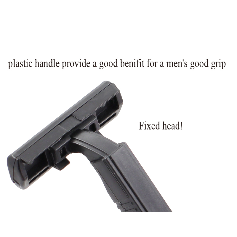 Mens razor blades shaving knife twin blade Razor men's plastic handle wholesale razor
