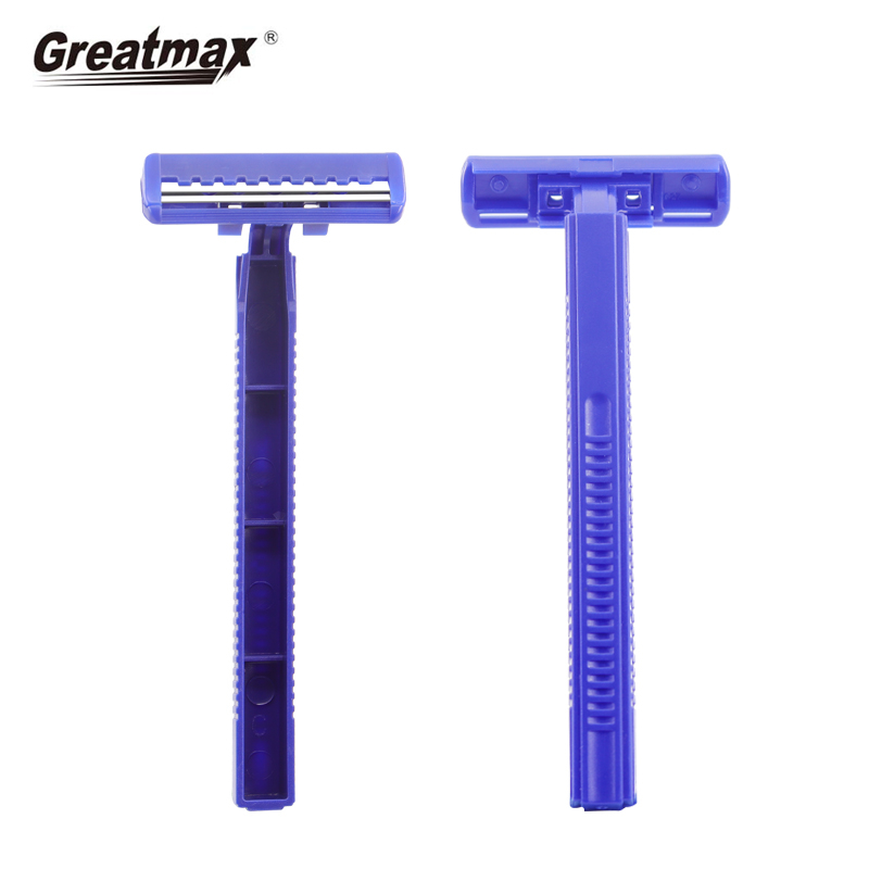 Mens razor blades shaving knife twin blade Razor men's plastic handle wholesale razor
