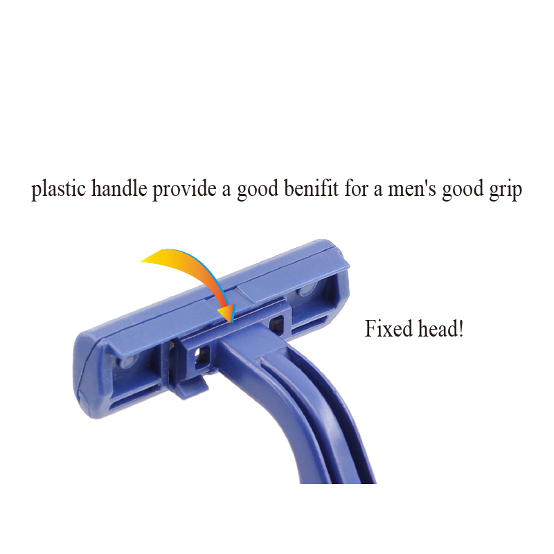 Shaving Razor Professional Manufacture Cheap Disposable Changeable 2 Blades Twin Blade with Lubricating Strips for Hotel WL-220L