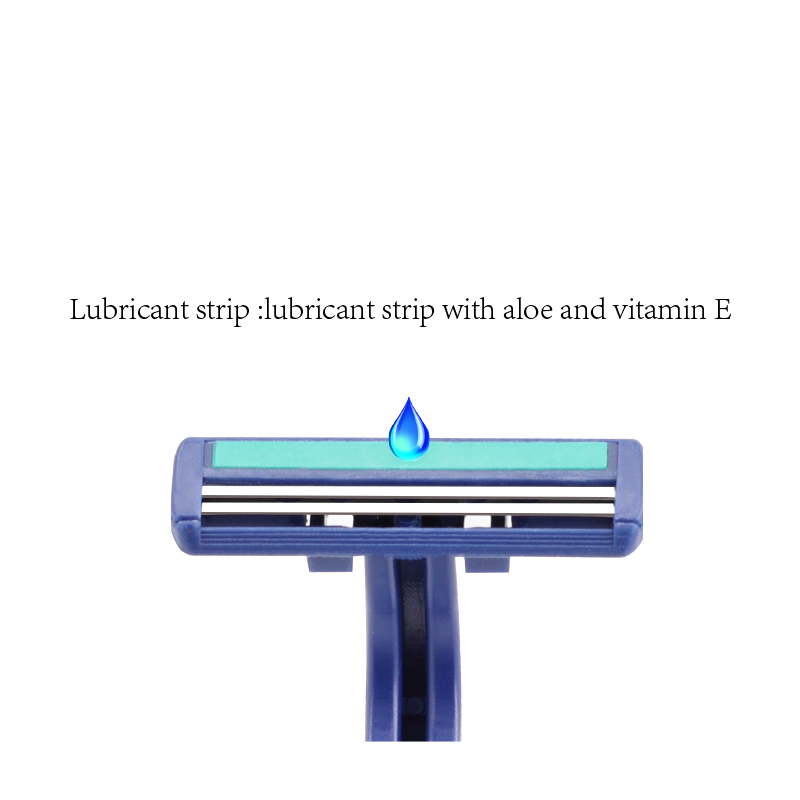 Shaving Razor Professional Manufacture Cheap Disposable Changeable 2 Blades Twin Blade with Lubricating Strips for Hotel WL-220L